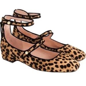J.Crew Sally Leopard Print  Ballet Flats Sahara - Size 9